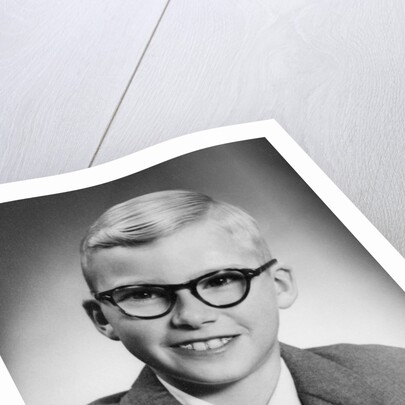 Eight year old school boy portrait, ca. 1954 by Anonymous