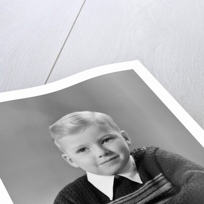 Five year old boy formal portrait, ca. 1951 by Anonymous