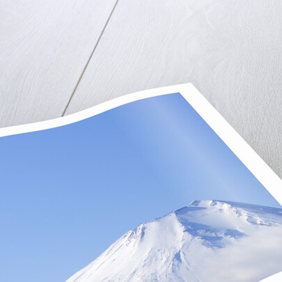 Mt. Fuji covered in snow. Yamanakako, Yamanashi Prefecture, Japan by Anonymous