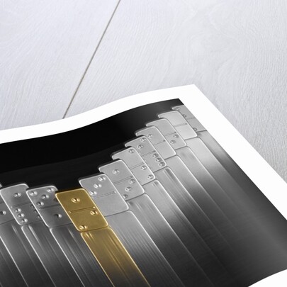 Gold and silver dominoes by Anonymous