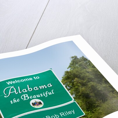 Welcome to Alabama highway sign by Anonymous