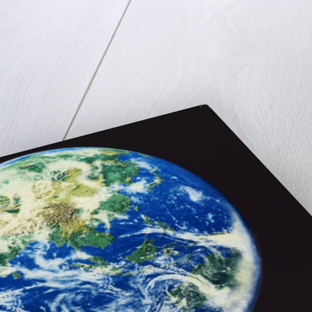 The earth, computer graphic, black background by Anonymous