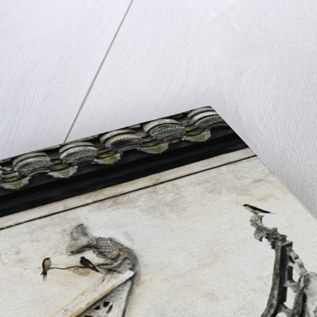 Tiled roof in Xidi, China by Anonymous