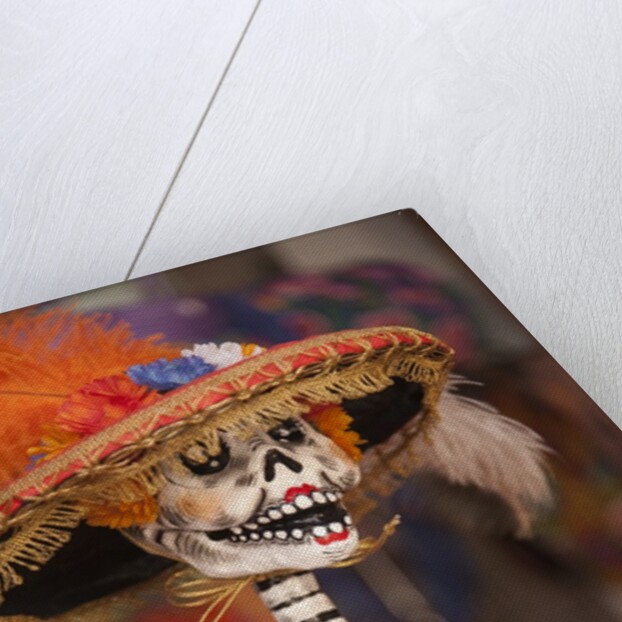 Elegant Day of the Dead skeleton, Oaxaca, Mexico by Anonymous