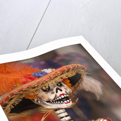 Elegant Day of the Dead skeleton, Oaxaca, Mexico by Anonymous