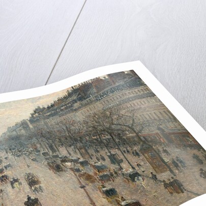 The Boulevard Montmartre on a Winter Morning by Camille Pissarro