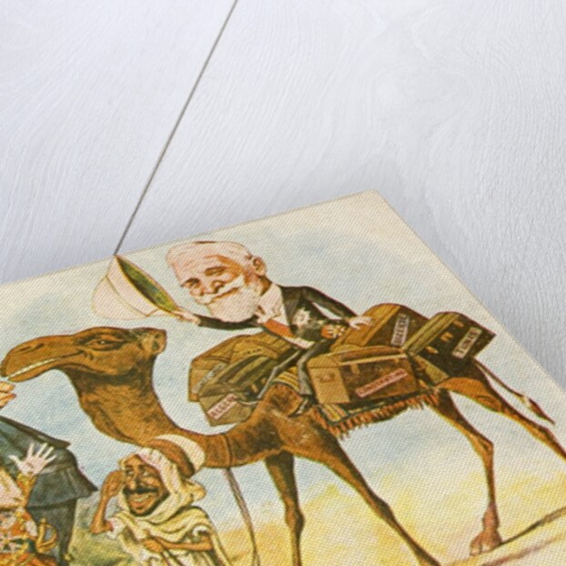 Political cartoon of the arrival of Emile Loubet in the United Kingdom by Anonymous