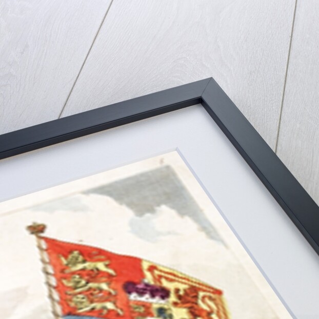 Boy raising the Royal Standard by Anonymous