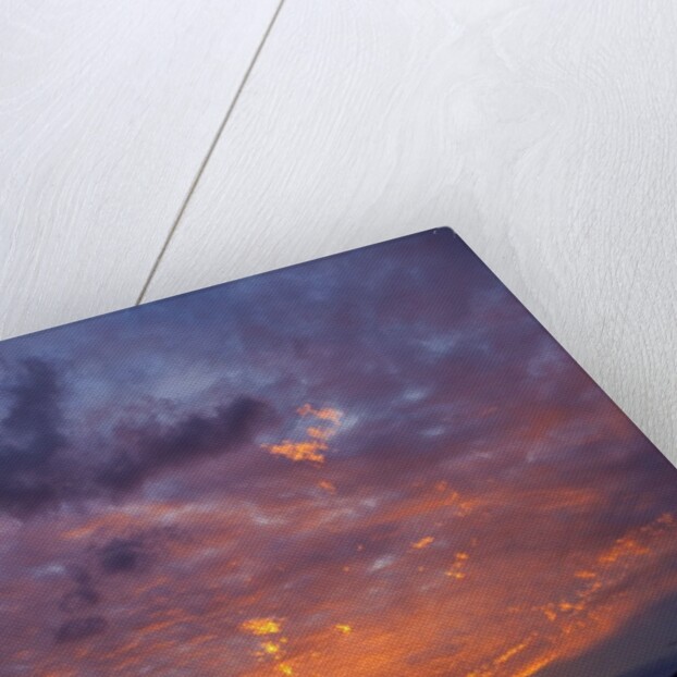 Colored clouds above Colorado River at sunset by Anonymous