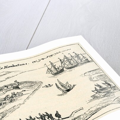 Fort at New Amsterdam of the Manhatans by Anonymous