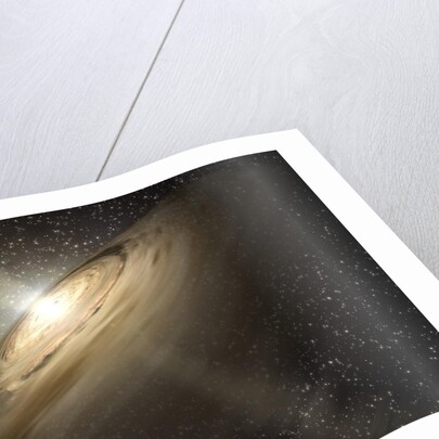 Dusty disk in a young solar system by Anonymous