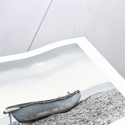 Boat at beach in Devon by Anonymous
