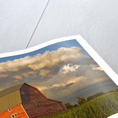 Barn and cumulonimbus cloud mass near Bromhead, Saskatchewan, Canada by Anonymous