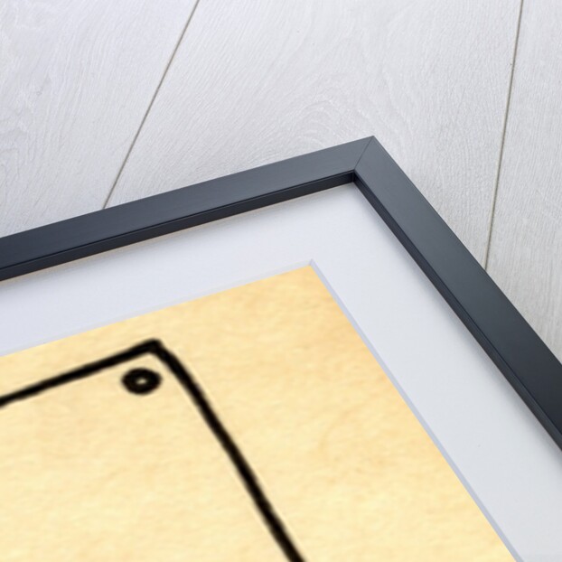 Happy businessman pointing at blank chart by Anonymous