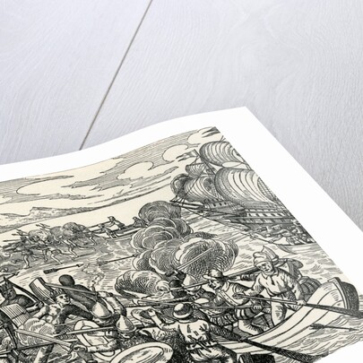 Battle during Vespucci expedition by Anonymous