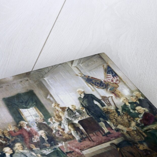 Scene at the signing of the Constitution of the United States by Anonymous