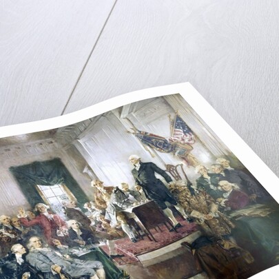 Scene at the signing of the Constitution of the United States by Anonymous
