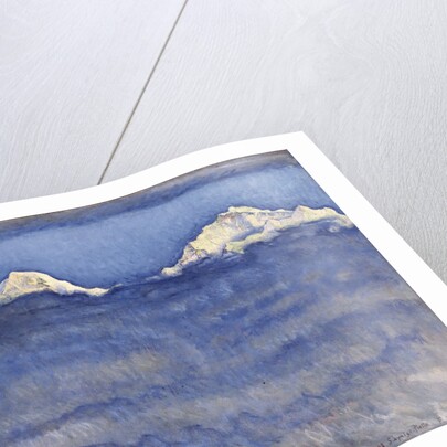 The Eiger, Monch and Jungfrau Peaks Above the Foggy Sea by Ferdinand Hodler