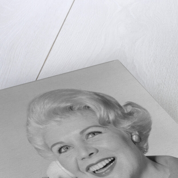Portrait smiling stylish woman talking on telephone by Anonymous