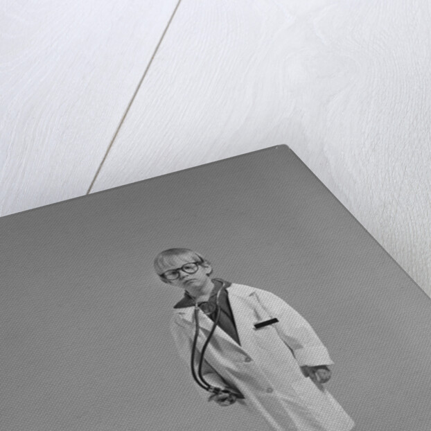 Boy dressed as medical doctor by Anonymous