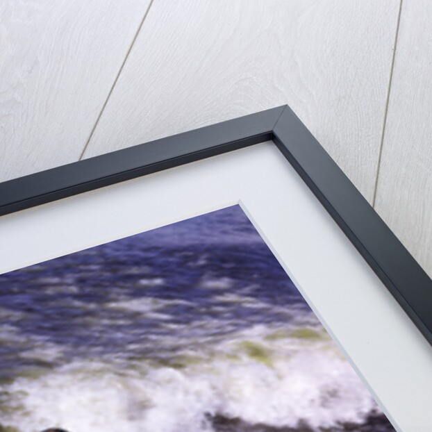 Young man red swim trunks yellow surfboard riding a wave surfing by Anonymous