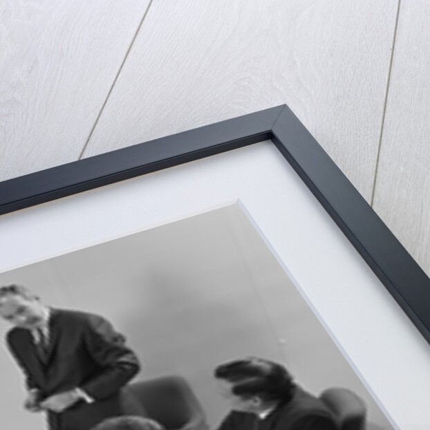 6 executive businessmen around conference table board meeting by Anonymous