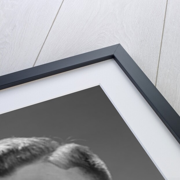 Young man wearing blindfold by Anonymous