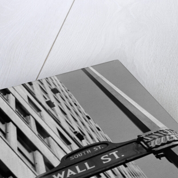 Wall street sign by Anonymous