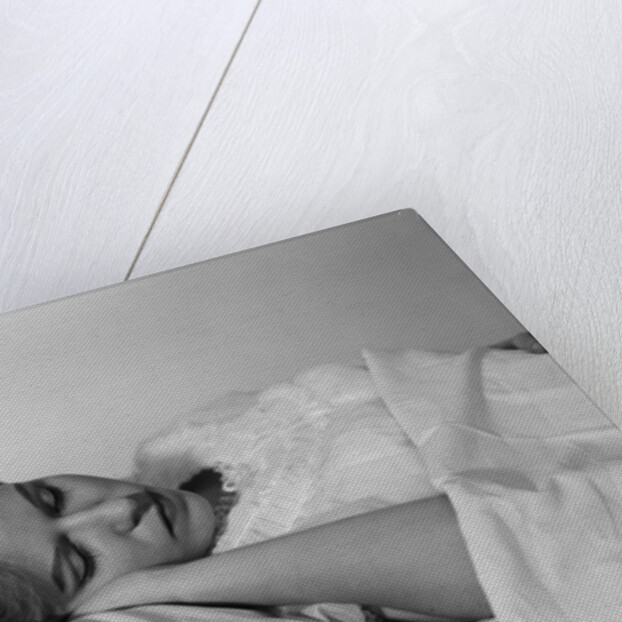 Woman sleeping bed by Anonymous