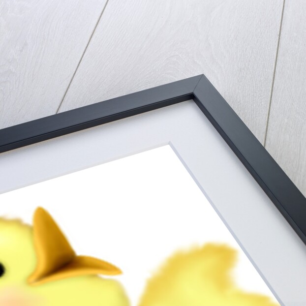 A happy chick spreading its wings as it walks by Anonymous