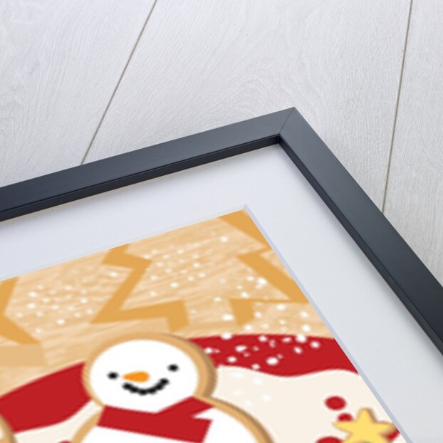 An illustration of Christmas themes cookies by Anonymous