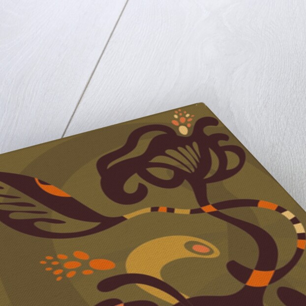 A decorative illustration of flowers and vines by Anonymous