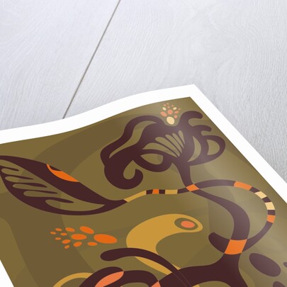 A decorative illustration of flowers and vines by Anonymous