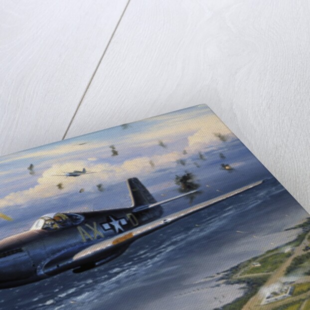 American planes on reconnaissance mission over Normandy by Anonymous