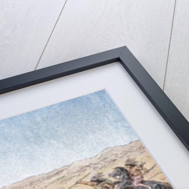 Native American men hunting bison by Anonymous