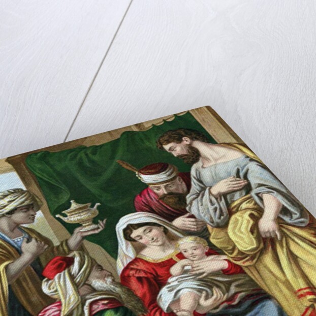 The Magi presenting their gifts to the infant Jesus by Anonymous