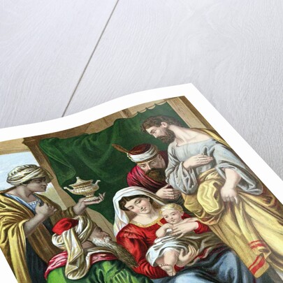 The Magi presenting their gifts to the infant Jesus by Anonymous