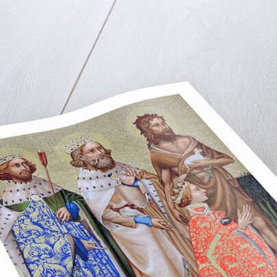 Wilton Diptych with Richard II and Saints by Anonymous