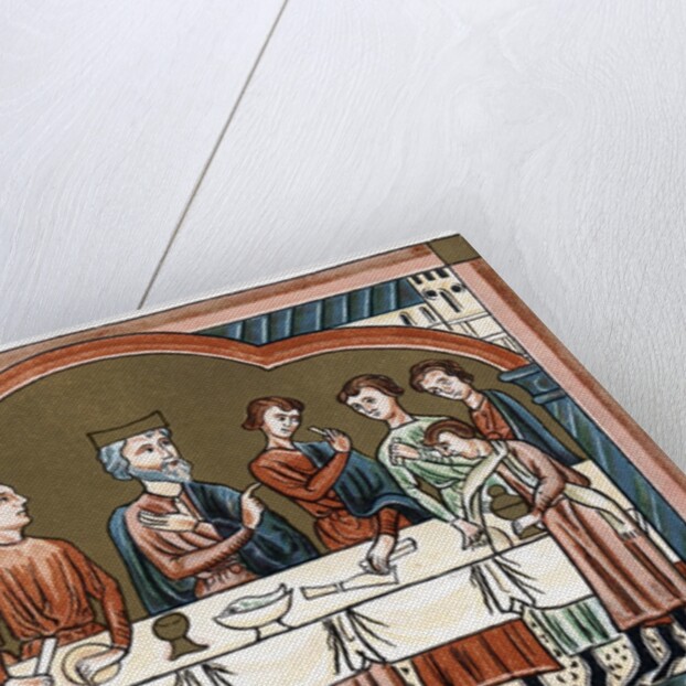 A Plantagenet king of England dining by Anonymous