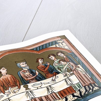 A Plantagenet king of England dining by Anonymous