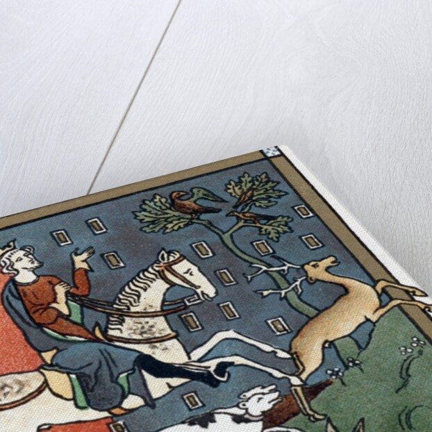 A Plantagenet king of England out hunting by Anonymous