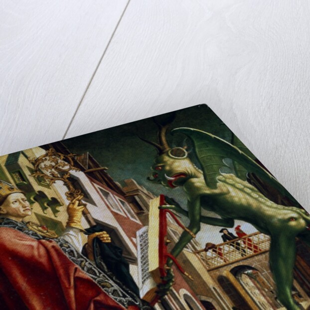 The Devil Presenting St. Augustin with the Book of Vices by Michael Pacher