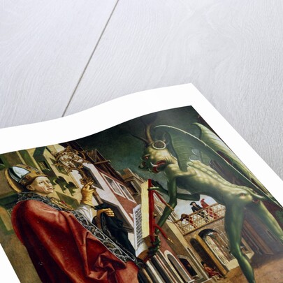 The Devil Presenting St. Augustin with the Book of Vices by Michael Pacher