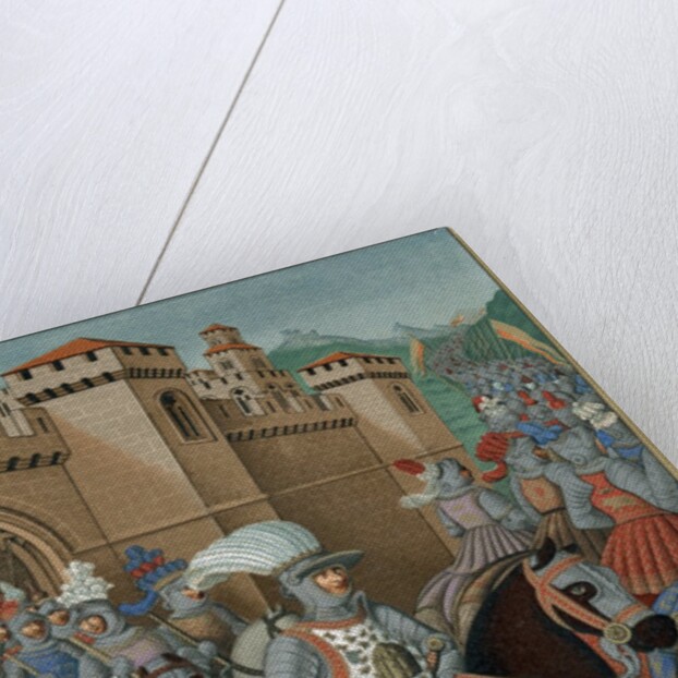 King Louis XII riding out with his army by Anonymous
