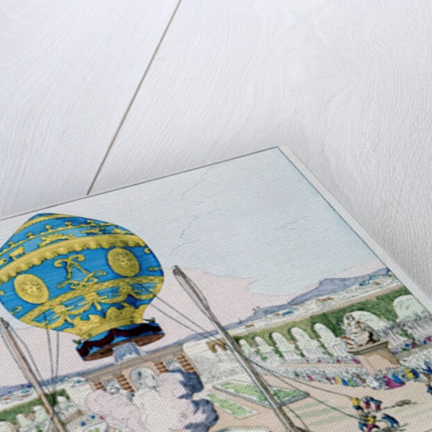 Ascent by Pilatre de Rozier in captive hot air balloon by Anonymous