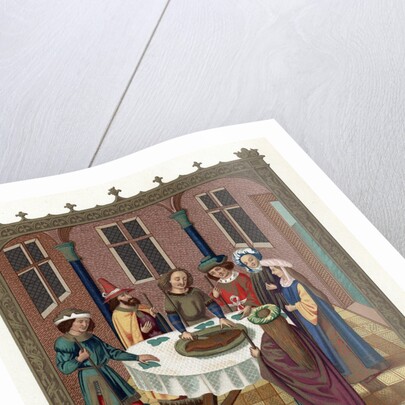 Medieval Passover scene by Anonymous