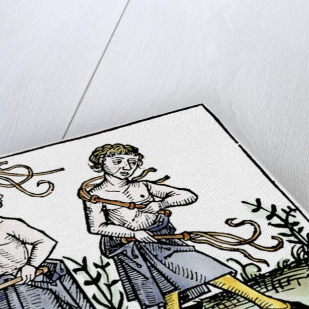 Flagellants whipping themselves by Anonymous