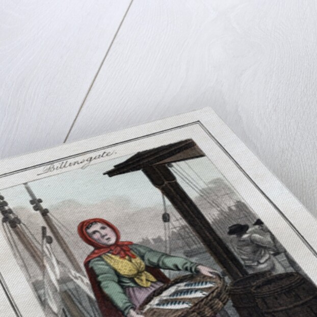 Mackerel seller in Billingsgate by Anonymous
