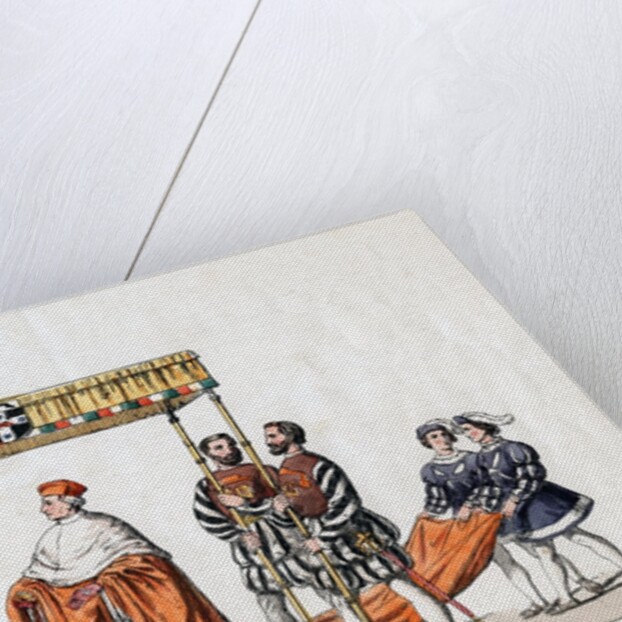 Cardinal Wolsey with attendants by Anonymous