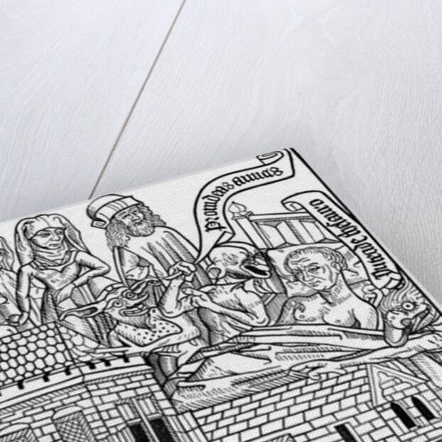 A sinner on his death bed by Anonymous